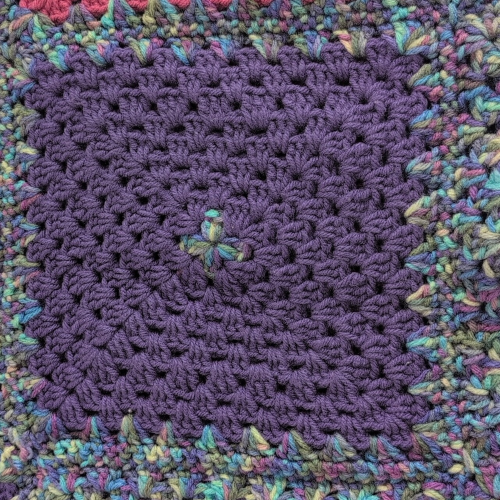 Colorful Crochet Blanket/Throw - Picture 3 of 7